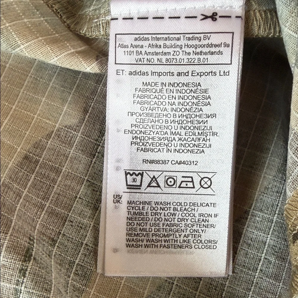 adidas Camo Zip-Front Utility Skirt in Green and Brown - Picture 8 of 9